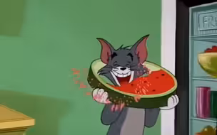 以前也想这么吃西瓜🍉