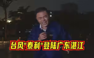 台风“泰利”登陆广东湛江