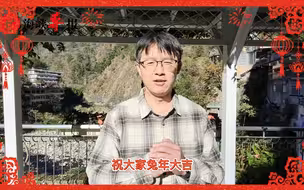 台媒记者林献元在台湾给两岸同胞拜年：大家大陆见！