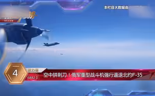 空中拼刺刀！俄军重型战斗机强行逼退北约F-35