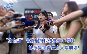“傻白甜”高嘉瑜批民进党毫不嘴软，被报复搞得差点人设崩塌