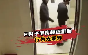2男子半夜楼道徘徊，行为太诡异！警方：初步判断是小偷踩点