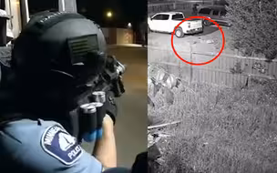 美警自称“猎人”上街执法 用橡皮子弹直冲人群射击 视频曝光