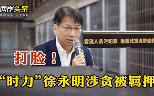 打脸！标榜反贪揭弊的“时代力量”主席徐永明因涉贪被羁押