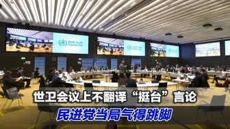 世卫会议上口译员不翻译“挺台”言论，民进党当局气得跳脚