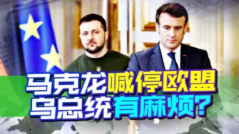 泽连斯基被曝挪用美4亿援助款？敏感时刻，马克龙对欧盟喊停