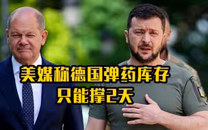 美媒：德国弹药库存只能撑2天 援乌消耗大