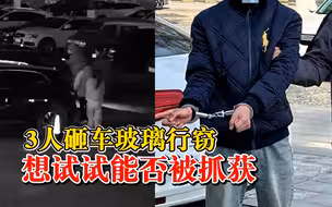 3人故意盗窃挑衅警方看能否被抓：喜欢看警察抓嫌疑人的视频