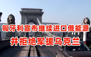 匈牙利宣布继续进口俄罗斯能源 并拒绝军援乌克兰