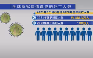 美媒：2021年全球新冠疫情死亡人数已超2020年全年