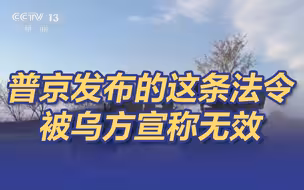 普京发布的这条法令，被乌方宣称无效