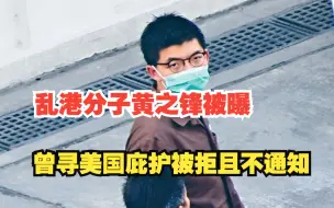 美记者新书曝乱港分子黄之锋，曾寻美国庇护被拒且不通知，网民讽“用完即弃”