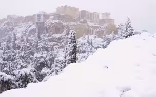 暴风雪“美狄亚”侵袭雅典引发断电危机 混乱中希腊各方互相指责