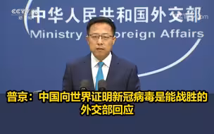 普京：中国向世界证明新冠病毒是能战胜的，外交部回应