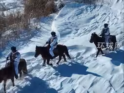 致敬守护！边防官兵带军马踏上风雪巡逻路！