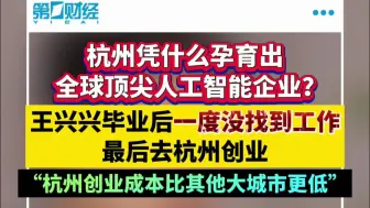 杭州凭什么孕育出全球顶尖人工智能企业？