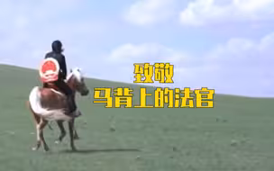 又飒又燃！女法官身背国徽策马去办案