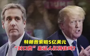 特朗普索赔5亿美元 “封口费”案证人扛得住吗？