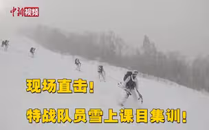 现场直击！  特战队员雪上课目集训！