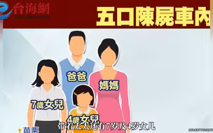 疑经济压力大苗栗一家五口陈尸车内 最小仅4岁
