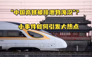 “中国高铁被排泄物淹没”？小事件如何引发大热点