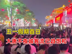大唐不夜城客流已趋饱和