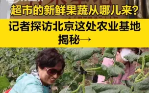 超市的新鲜果蔬从哪儿来？ 记者探访北京这处农业基地，揭秘→