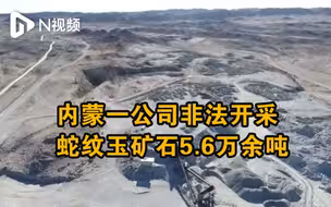 内蒙一公司非法开采蛇纹玉矿石5.6万余吨，公安部曝光！