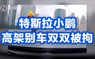 开车不斗气！ 特斯拉小鹏高架别车双双被拘