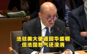 法驻美大使返回华盛顿 但法国怒气还没消