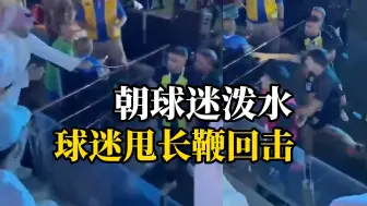 沙特阿拉伯超级杯决赛，沙特一球员输球后与球迷冲突被鞭打 随后两人被拉开