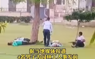 下雨天不要站在树下，印度4男子树下避雨遭雷劈瞬间倒地！