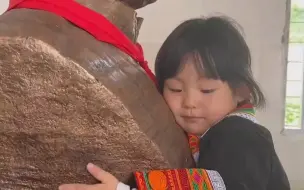 这一幕看哭了！3岁女孩一眼认出爸爸石像 含泪拥抱久久不愿离去