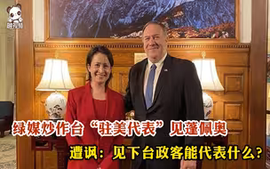 绿媒炒作台“驻美代表”见蓬佩奥遭讽：见下台政客能代表什么？