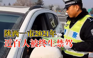 陕西一市2021年近百人被终生禁驾：年龄最大64岁，最小24岁