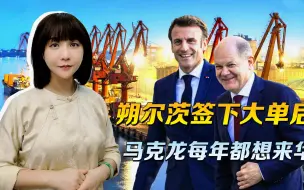 访华回去，朔尔茨面子里子都有了，马克龙羡慕，想每年都来中国