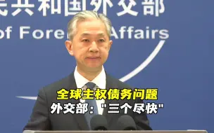 全球主权债务问题 外交部称中方提出“三个尽快”