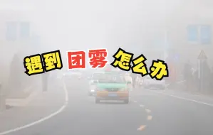 冬季开车遇团雾 千万别原地停车