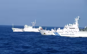 中国四艘海警船赴钓鱼岛进行巡逻 日方称已加强警戒