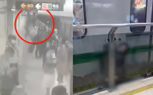 突发！上海一男子翻越地铁站台身亡 身体被挤压现场惨烈！