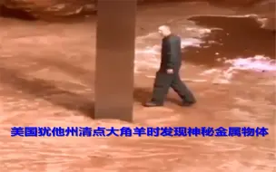 美国犹他州清点大角羊时发现神秘金属物体