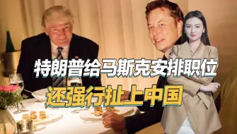 强行碰瓷中国，特朗普称一旦赢得大选，将任命马斯克为部长