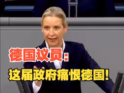 德国女议员魏德尔最新演讲：这届政府痛恨德国！