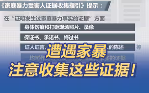 央视提示：电话录音短信微信都是家暴证据