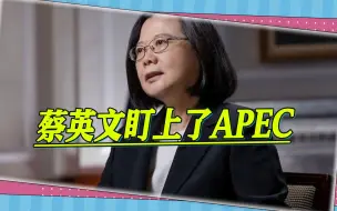 李登辉做不到的，蔡英文想尝试？她在做更大的图谋，盯上了APEC