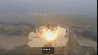 “星舰”首发升空后爆炸 分析指或由于发动机故障所致