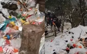 成都九峰山堆满垃圾 因无需门票吸引大量游客前往 官方回应