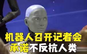 世界首场！9个机器人召开记者会 称不会取代人类工作