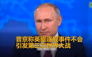 普京直播回应英驱逐舰事件 称该事件不会引发第三次世界大战