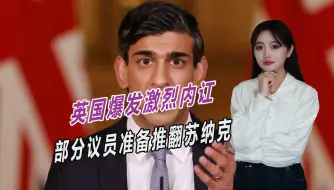 对首相彻底失望了，英国爆发激烈内讧，部分议员准备推翻苏纳克